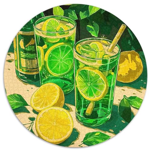 Zitrone 1000-teiliges Puzzle Für Erwachsene Kinder Fruchtfertigung Anspruchsvolles Puzzle Stress Abbauen Familie Aktivität Spiele Spielzeug Geschenk 1000pcs (67.5x67.5cm) von PFQHUAIDH