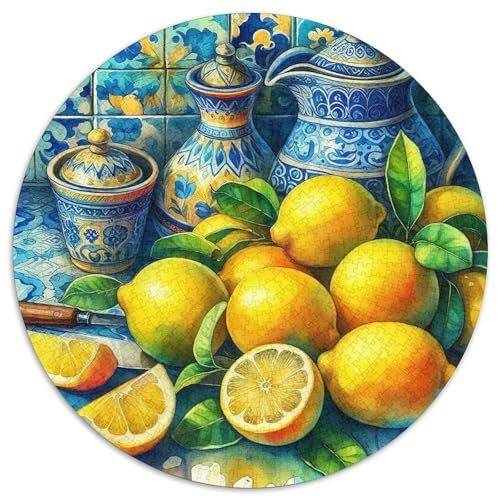 Zitrone 1000-teiliges Puzzle Für Erwachsene Kinder Fruchtfertigung Herausforderndes Puzzle Entspannend Perfekt Für Spieleabende Spielzeug Geschenk 1000pcs (67.5x67.5cm) von PFQHUAIDH