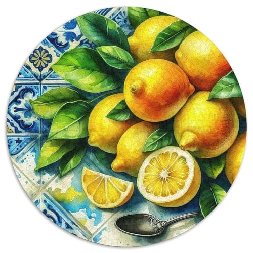 Zitrone 1000-teiliges Puzzle Für Frauen, Männer Fruchtfertigung Anspruchsvolles Puzzle Entspannend Familie Aktivität Spiele Geschenk Zum Geburtstag 1000pcs (67.5x67.5cm) von PFQHUAIDH