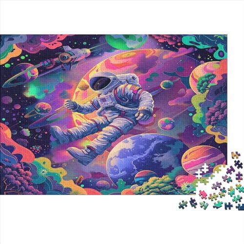 Astronaut 1000 Teile Puzzles Erwachsene Geschicklichkeitsspiel Für Die Ganze Familie Geburtstag Lernspiel Home Decor Stress Relief 1000pcs (75x50cm) von PFYWZJDDTTBD