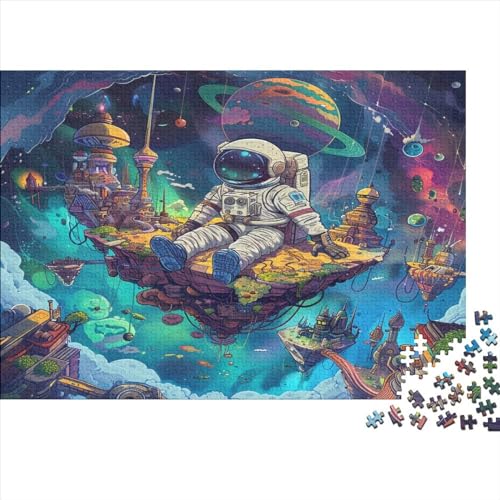 Astronaut Erwachsene Puzzles 1000 Teile Wohnkultur Lernspiel Geburtstag Family Challenging Games Stress Relief Toy 1000pcs (75x50cm) von PFYWZJDDTTBD