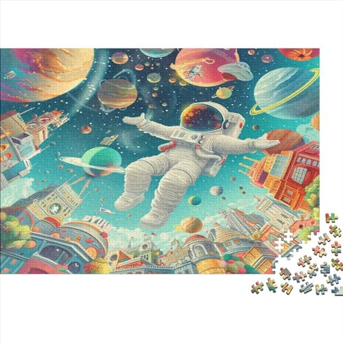 Astronaut Für Erwachsene Puzzle 1000 Teile Lernspiel Geburtstag Moderne Wohnkultur Family Challenging Games Stress Relief 1000pcs (75x50cm) von PFYWZJDDTTBD