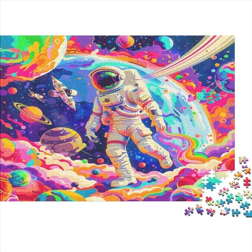 Astronaut Puzzle 500 Teile Erwachsene Home Decor Geburtstag Family Challenging Games Educational Game Stress Relief 500pcs (52x38cm) von PFYWZJDDTTBD