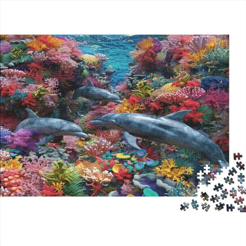 Delphine Puzzles Erwachsene 1000 Teile Home Decor Family Challenging Games Geburtstag Lernspiel Stress Relief Toy 1000pcs (75x50cm) von PFYWZJDDTTBD