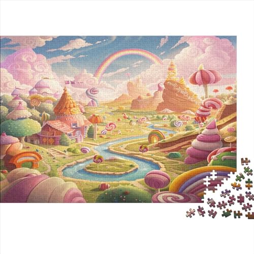Fantasie-Schloss Für Erwachsene 1000 Teile Puzzle Home Decor Geburtstag Lernspiel Family Challenging Games Stress Relief 1000pcs (75x50cm) von PFYWZJDDTTBD