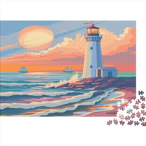 Leuchttürme an der Küste 1000 Teile Erwachsene Puzzles Family Challenging Games Lernspiel Geburtstag Home Decor Entspannung Und Intelligenz 1000pcs (75x50cm) von PFYWZJDDTTBD