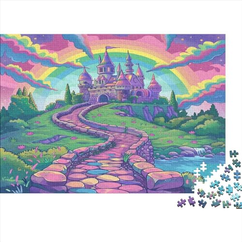 Magisches Schloss 1000 Teile Puzzles Erwachsene Geschicklichkeitsspiel Für Die Ganze Familie Geburtstag Lernspiel Home Decor Stress Relief 1000pcs (75x50cm) von PFYWZJDDTTBD