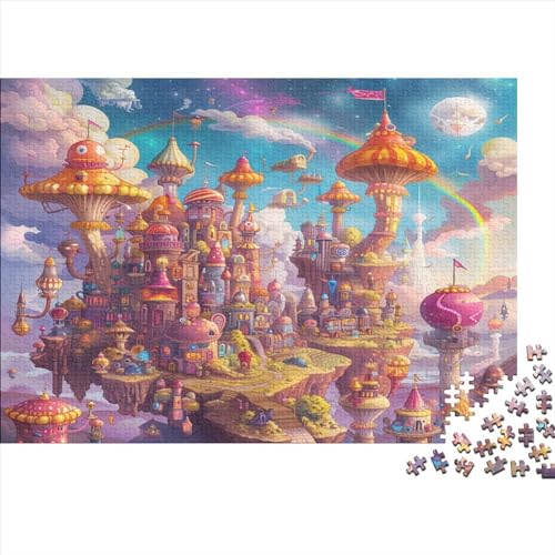 Magisches Schloss Puzzles 500 Teile Für Erwachsene Family Challenging Games Educational Game Geburtstag Home Decor Stress Relief Toy 500pcs (52x38cm) von PFYWZJDDTTBD
