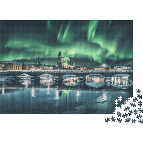 Nordlichter in Norwegen Erwachsene 1000 Teile Puzzles Geburtstag Wohnkultur Family Challenging Games Lernspiel Stress Relief Toy 1000pcs (75x50cm) von PFYWZJDDTTBD