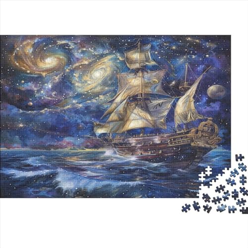 Seeräuberschiff Erwachsene Puzzles 1000 Teile Geburtstag Family Challenging Games Wohnkultur Lernspiel Entspannung Und Intelligenz 1000pcs (75x50cm) von PFYWZJDDTTBD