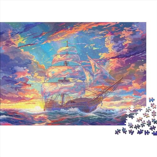 Segelboot Puzzle 1000 Teile Erwachsene Geburtstag Family Challenging Games Lernspiel Moderne Wohnkultur Entspannung Und Intelligenz 1000pcs (75x50cm) von PFYWZJDDTTBD