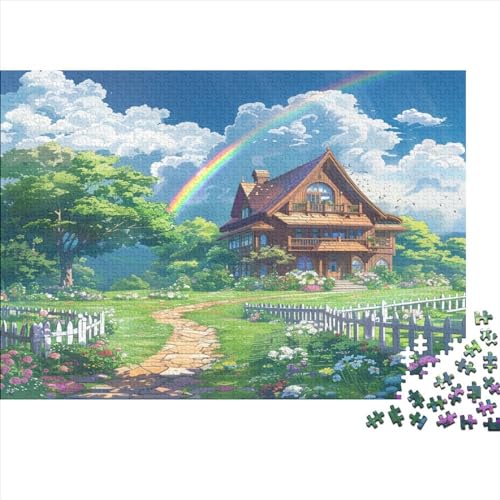 Süße Landschaft 1000 Teile Puzzle Erwachsene Family Challenging Games Geburtstag Wohnkultur Educational Game Stress Relief 1000pcs (75x50cm) von PFYWZJDDTTBD