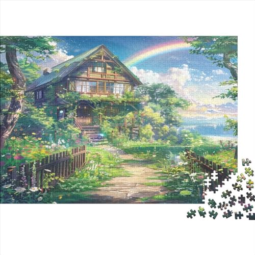 Süße Landschaft 1000 Teile Puzzle Für Erwachsene Geburtstag Home Decor Family Challenging Games Lernspiel Entspannung Und Intelligenz 1000pcs (75x50cm) von PFYWZJDDTTBD