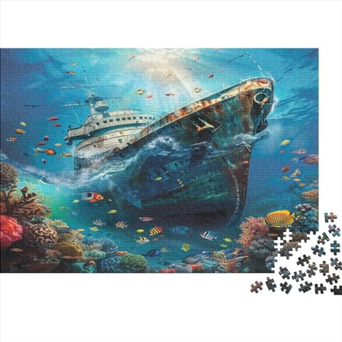 U-Boot-Welt 1000 Teile Erwachsene Puzzle Educational Game Geburtstag Home Decor Family Challenging Games Entspannung Und Intelligenz 1000pcs (75x50cm) von PFYWZJDDTTBD