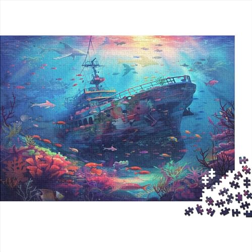 U-Boot-Welt Für Erwachsene 1000 Teile Puzzle Family Challenging Games Geburtstag Moderne Wohnkultur Lernspiel Stress Relief 1000pcs (75x50cm) von PFYWZJDDTTBD