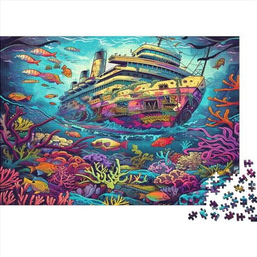 U-Boot-Welt Für Erwachsene 1000 Teile Puzzle Geburtstag Home Decor Lernspiel Family Challenging Games Entspannung Und Intelligenz 1000pcs (75x50cm) von PFYWZJDDTTBD