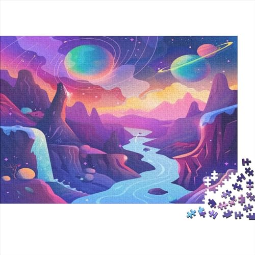 Universum Planet Puzzles Für Erwachsene 1000 Teile Wohnkultur Lernspiel Family Challenging Games Geburtstag Stress Relief Toy 1000pcs (75x50cm) von PFYWZJDDTTBD