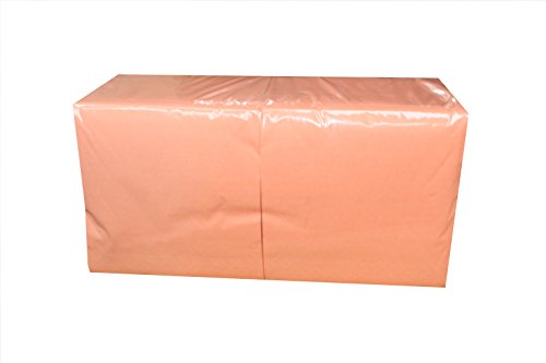 Zelltuch-Servietten 3-lagig 33 x 33 cm - 1/4 Falz (1000 Stück / 4 Pack, APRICOT) von PGV