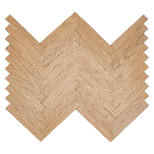 PH PandaHall 40 Stück Holz Puppenhaus Bodenbelag Selbstklebend Miniatur Puppenhaus Bodenplatte Mini DIY Puppenhaus Bodenbretter Für DIY Basteln Puppenhaus Wandboden Dekoration Burlywood 1.5x10cm von PH PandaHall