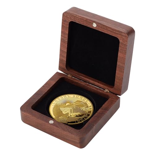 PH PandaHall Quadratische Challenge-Medaillen-Vitrine – Walnussmünzen-Geschenkbox mit Samt im Inneren – Geschenk-Aufbewahrungsbox, 6,8 cm PH PandaHall Quadratische Challenge-Medaillen-Vitrine – Walnussmünzen-Geschenkbox mit Samt im Inneren – Geschenk-Aufbewahrungsbox, 6,8 cm von PH PandaHall
