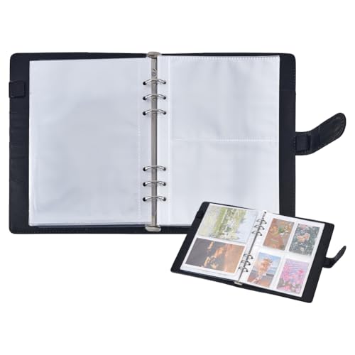 PH PandaHall Sticker-Sammlung-Organizer A5-Lederordner mit 2 Trennblättern, 3 Ausführungen, 30 Klarsichthüllen, Albumhalter für Planer, Tagebuchkarten, Scrapbooking, Notizbuch PH PandaHall Sticker-Sammlung-Organizer A5-Lederordner mit 2 Trennblättern, 3 Ausführungen, 30 Klarsichthüllen, Albumhalter für Planer, Tagebuchkarten, Scrapbooking, Notizbuch von PH PandaHall