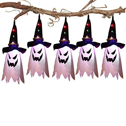 PHASZ Halloween-Hexenhüte, LED-Geisterhüte für Herren, gruseliges Halloween-Kostüm-Accessoire, perfekt für Veranda, Rollenspiele, Halloween-Party, Terrasse, 2 Stück von PHASZ