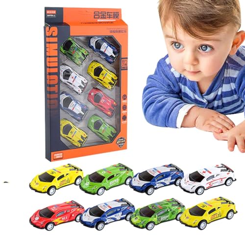 PHASZ Rückziehautos für Kinder | Kleine Spielzeugautos aus Legierung,Schlagfestes Autospielzeug, lustige Reibungsautos für Mädchen, Kinder, Weihnachten ab 3 Jahren von PHASZ