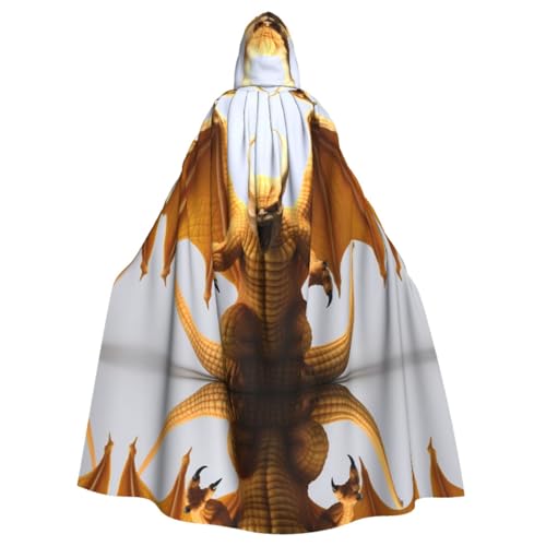Bat Tusk Monster Gemusterter Kapuzenponcho Unisex Kapuzenponcho für Cosplay Halloween Kostümparty von PHAYAH