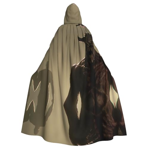 Bullhorn Monster Gemusterter Kapuzenponcho Unisex Kapuzenponcho für Cosplay Halloween Kostüm Party Bullhorn Monster Gemusterter Kapuzenponcho Unisex Kapuzenponcho für Cosplay Halloween Kostüm Party von PHAYAH