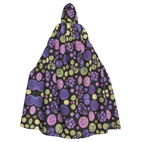 Buntes Punktemuster, Kapuzenponcho für Cosplay, Halloween, Kostümparty von PHAYAH