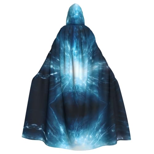 Cosmic Rays Gemusterter Kapuzenponcho Unisex Kapuzenponcho für Cosplay Halloween Kostümparty von PHAYAH