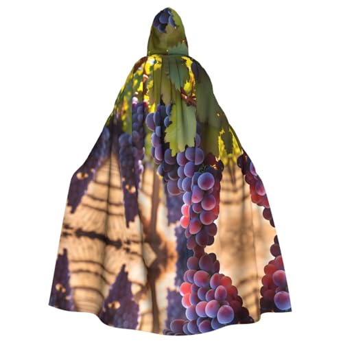 Desert Grapes Gemusterter Kapuzenponcho Unisex Kapuzenponcho für Cosplay Halloween Kostümparty von PHAYAH
