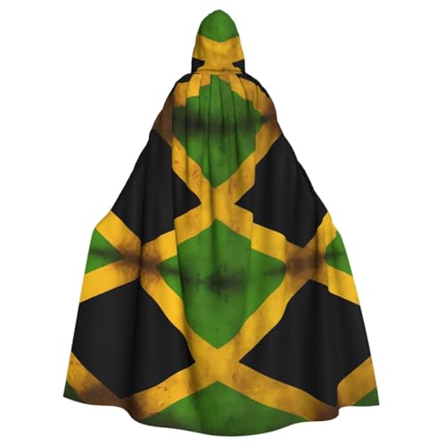 Kapuzenponcho mit alter jamaikanischer Flagge, Unisex, Kapuzenponcho für Cosplay, Halloween, Kostümparty von PHAYAH