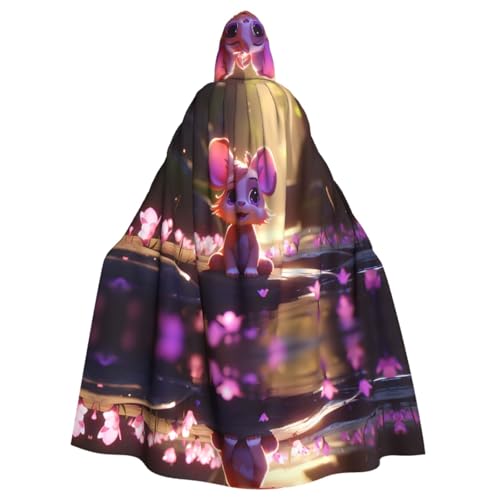 Niedlicher Cartoon-Kaninchen-Poncho mit Kapuze, Unisex, für Cosplay, Halloween, Kostümparty Niedlicher Cartoon-Kaninchen-Poncho mit Kapuze, Unisex, für Cosplay, Halloween, Kostümparty von PHAYAH