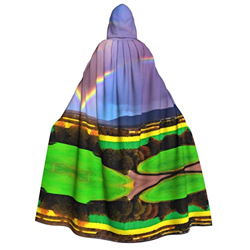 PHAYAH Abend-Regenbogen, Halloween, Erwachsenen-Kapuzenumhang mit Kapuze, Robe, Damen, Herren, Halloween, Verkleidung, Party, Cosplay-Kostüme PHAYAH Abend-Regenbogen, Halloween, Erwachsenen-Kapuzenumhang mit Kapuze, Robe, Damen, Herren, Halloween, Verkleidung, Party, Cosplay-Kostüme von PHAYAH
