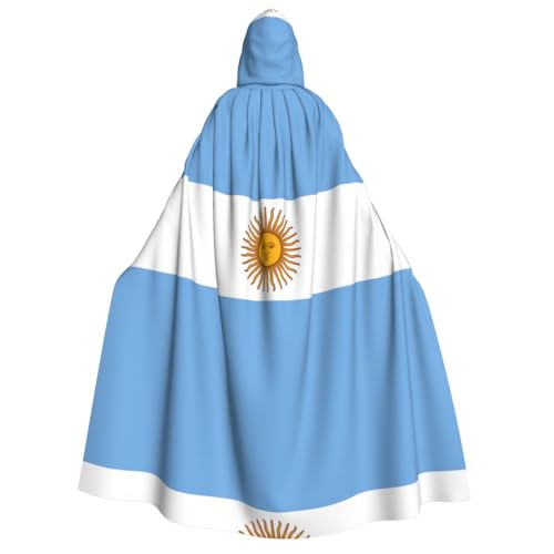 PHAYAH Argentinische Flagge, Halloween, Erwachsenen-Kapuzenumhang mit Kapuze, Robe, Damen, Herren, Halloween, Verkleidung, Party, Cosplay-Kostüme PHAYAH Argentinische Flagge, Halloween, Erwachsenen-Kapuzenumhang mit Kapuze, Robe, Damen, Herren, Halloween, Verkleidung, Party, Cosplay-Kostüme von PHAYAH