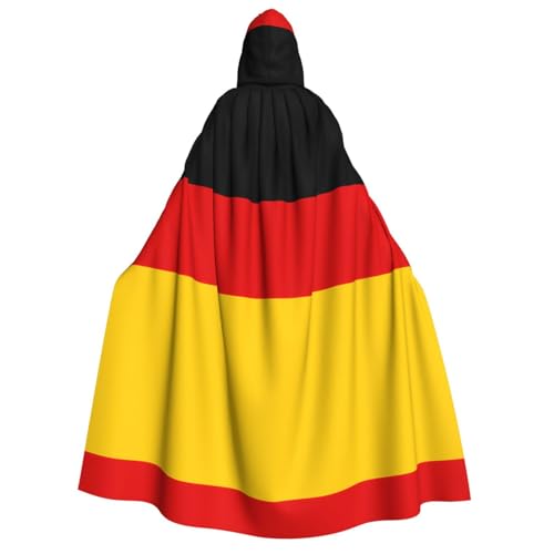 PHAYAH Deutsche Flagge, Halloween, Erwachsenen-Kapuzenumhang mit Kapuze, Bademantel für Damen und Herren, Halloween, Verkleidungsparty, Cosplay-Kostüme PHAYAH Deutsche Flagge, Halloween, Erwachsenen-Kapuzenumhang mit Kapuze, Bademantel für Damen und Herren, Halloween, Verkleidungsparty, Cosplay-Kostüme von PHAYAH
