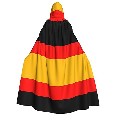 PHAYAH Deutschland-Flagge, Halloween, Erwachsenen-Kapuzenumhang mit Kapuze, Bademantel für Damen und Herren, Halloween, Verkleidungsparty, Cosplay-Kostüme PHAYAH Deutschland-Flagge, Halloween, Erwachsenen-Kapuzenumhang mit Kapuze, Bademantel für Damen und Herren, Halloween, Verkleidungsparty, Cosplay-Kostüme von PHAYAH