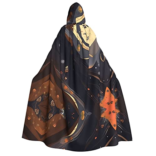 PHAYAH Dunkles Medium Halloween Erwachsene Kapuzenumhang Kapuzenmantel Damen Herren Halloween Dress Up Party Cosplay Kostüme von PHAYAH