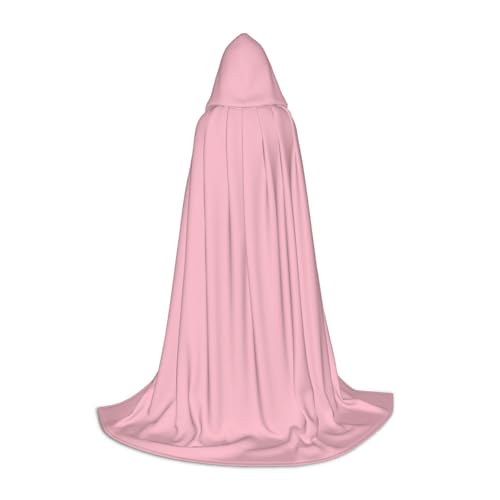 PHAYAH Einfarbiges rosa Muster, Halloween, Hexe, Hexerei, Kapuzenmantel, Umhang, Weihnachten, Kapuzenpullover, Cosplay, Maskerade, Partykleid, Geschenk, Kostüm, Größe S von PHAYAH