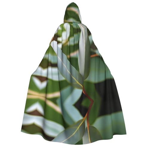 PHAYAH Eukalyptusblatt Halloween Erwachsene Kapuzenumhang Kapuzenmantel Damen Herren Halloween Dress Up Party Cosplay Kostüme von PHAYAH