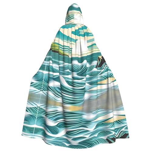 PHAYAH Fans Sea Tide Langer Kapuzenumhang Polyester Umhang Hexe Halloween Kostüme für Cosplay Kostüm Damen Herren PHAYAH Fans Sea Tide Langer Kapuzenumhang Polyester Umhang Hexe Halloween Kostüme für Cosplay Kostüm Damen Herren von PHAYAH