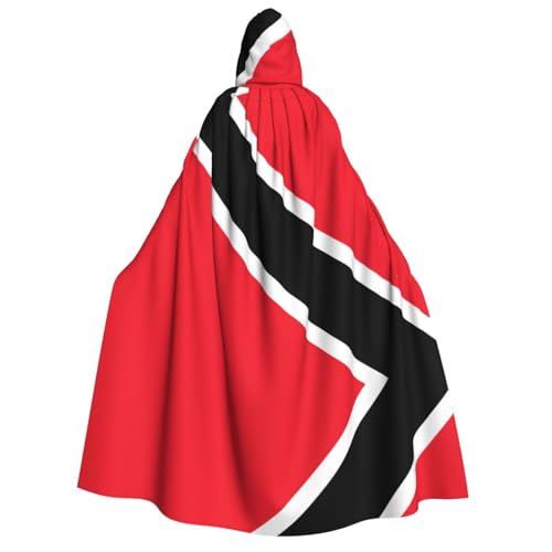 PHAYAH Flagge von Trinidad und Tobago, Halloween, Erwachsenen-Kapuzenumhang mit Kapuze, Bademantel für Damen und Herren, Halloween, Verkleidungsparty, Cosplay-Kostüme PHAYAH Flagge von Trinidad und Tobago, Halloween, Erwachsenen-Kapuzenumhang mit Kapuze, Bademantel für Damen und Herren, Halloween, Verkleidungsparty, Cosplay-Kostüme von PHAYAH