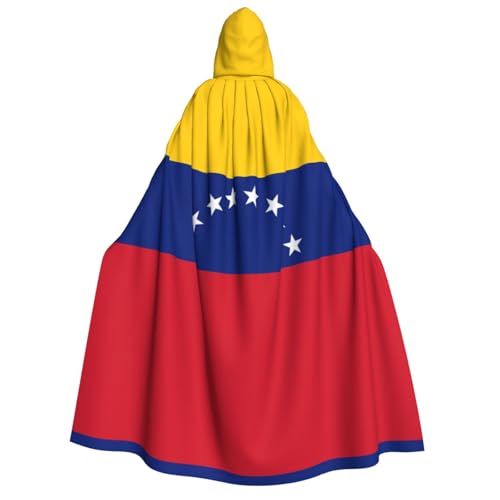 PHAYAH Flagge von Venezuela, Halloween, Erwachsenen-Kapuzenumhang mit Kapuze, für Damen, Herren, Halloween, Verkleidungsparty, Cosplay-Kostüme PHAYAH Flagge von Venezuela, Halloween, Erwachsenen-Kapuzenumhang mit Kapuze, für Damen, Herren, Halloween, Verkleidungsparty, Cosplay-Kostüme von PHAYAH