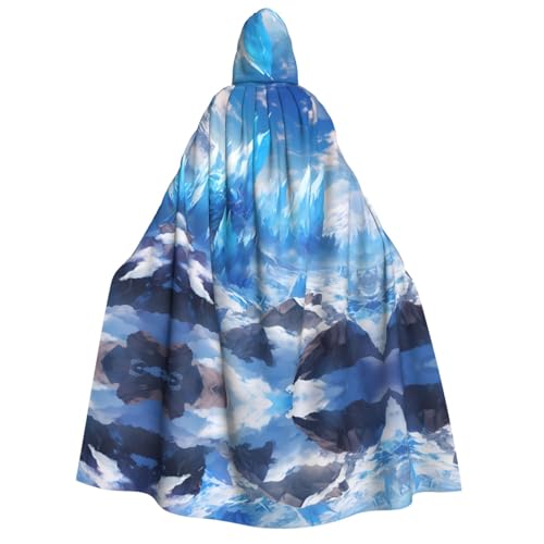 PHAYAH Glaciers Halloween Erwachsene Kapuzenumhang Kapuzenmantel Damen Herren Halloween Dress Up Party Cosplay Kostüme PHAYAH Glaciers Halloween Erwachsene Kapuzenumhang Kapuzenmantel Damen Herren Halloween Dress Up Party Cosplay Kostüme von PHAYAH