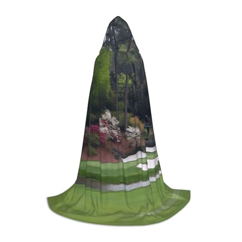 PHAYAH Golfplatz-Muster, Halloween, Erwachsene, Kapuzenumhang, Damen, Herren, Halloween, Verkleidung, Party, Cosplay, Kostüme, Größe L PHAYAH Golfplatz-Muster, Halloween, Erwachsene, Kapuzenumhang, Damen, Herren, Halloween, Verkleidung, Party, Cosplay, Kostüme, Größe L von PHAYAH