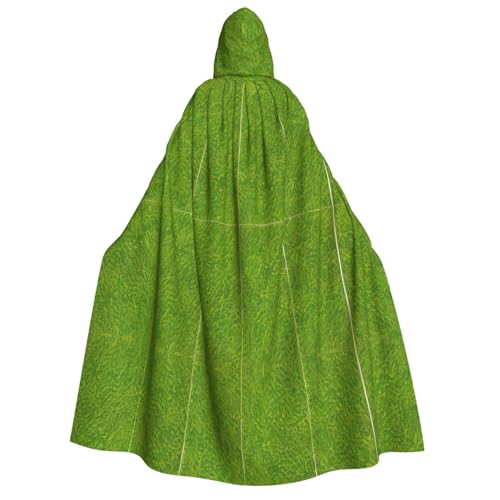 PHAYAH Grünes Grasland Halloween Erwachsene Kapuzenumhang Kapuzenmantel Damen Herren Halloween Dress Up Party Cosplay Kostüme von PHAYAH