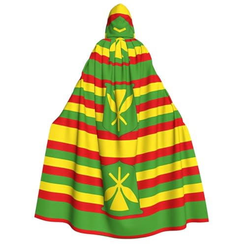 PHAYAH Hawaiianische Flagge, Halloween, Erwachsenen-Kapuzenumhang mit Kapuze, Bademantel, Damen, Herren, Halloween, Verkleidung, Party, Cosplay-Kostüme PHAYAH Hawaiianische Flagge, Halloween, Erwachsenen-Kapuzenumhang mit Kapuze, Bademantel, Damen, Herren, Halloween, Verkleidung, Party, Cosplay-Kostüme von PHAYAH