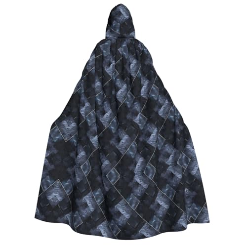 PHAYAH High-Cool Business Gingham Halloween Erwachsene Kapuzenumhang Kapuzenmantel Damen Herren Halloween Dress Up Party Cosplay Kostüme von PHAYAH