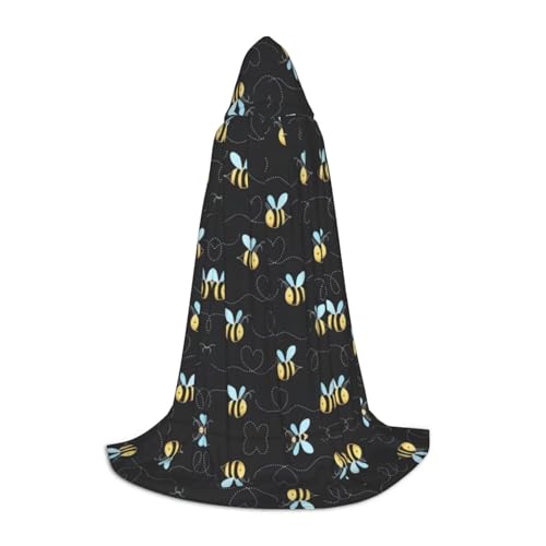 PHAYAH Hummelmuster Halloween Erwachsene Kapuzenmantel Umhang Damen Herren Halloween Dress Up Party Cosplay Kostüme S PHAYAH Hummelmuster Halloween Erwachsene Kapuzenmantel Umhang Damen Herren Halloween Dress Up Party Cosplay Kostüme S von PHAYAH